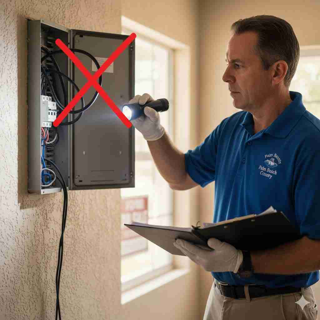Palm Beach Electrical Safety Inspection Checklist. Inspection Failure